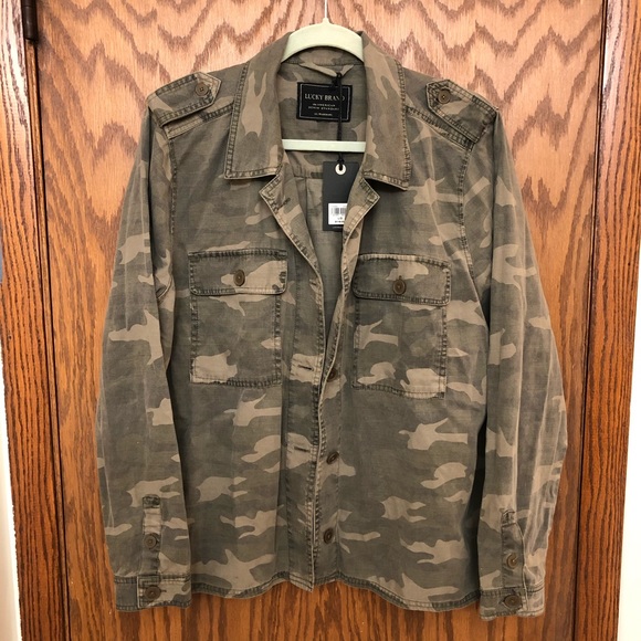 Lucky Brand Tops - Lucky Brand Army Button Down Jacket